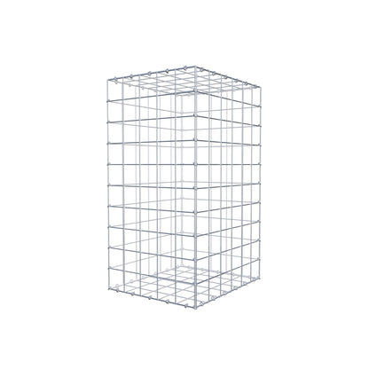 Gabbione 100 cm x 60 cm x 50 cm (L x H x P), maglia 10 cm x 10 cm, anello a C