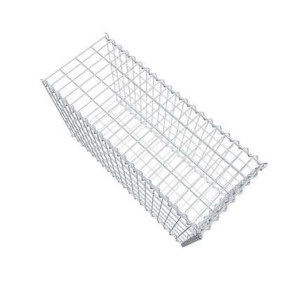 Gabion rapporté type 2 100 cm x 60 cm x 40 cm (L x H x P), mailles 5 cm x 10 cm, spirale
