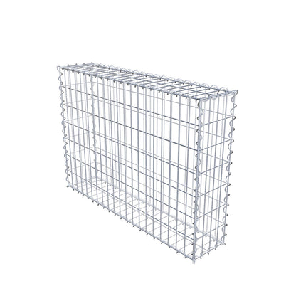 Gabião 100 cm x 70 cm x 20 cm (C x A x P), malhagem 5 cm x 10 cm, espiral