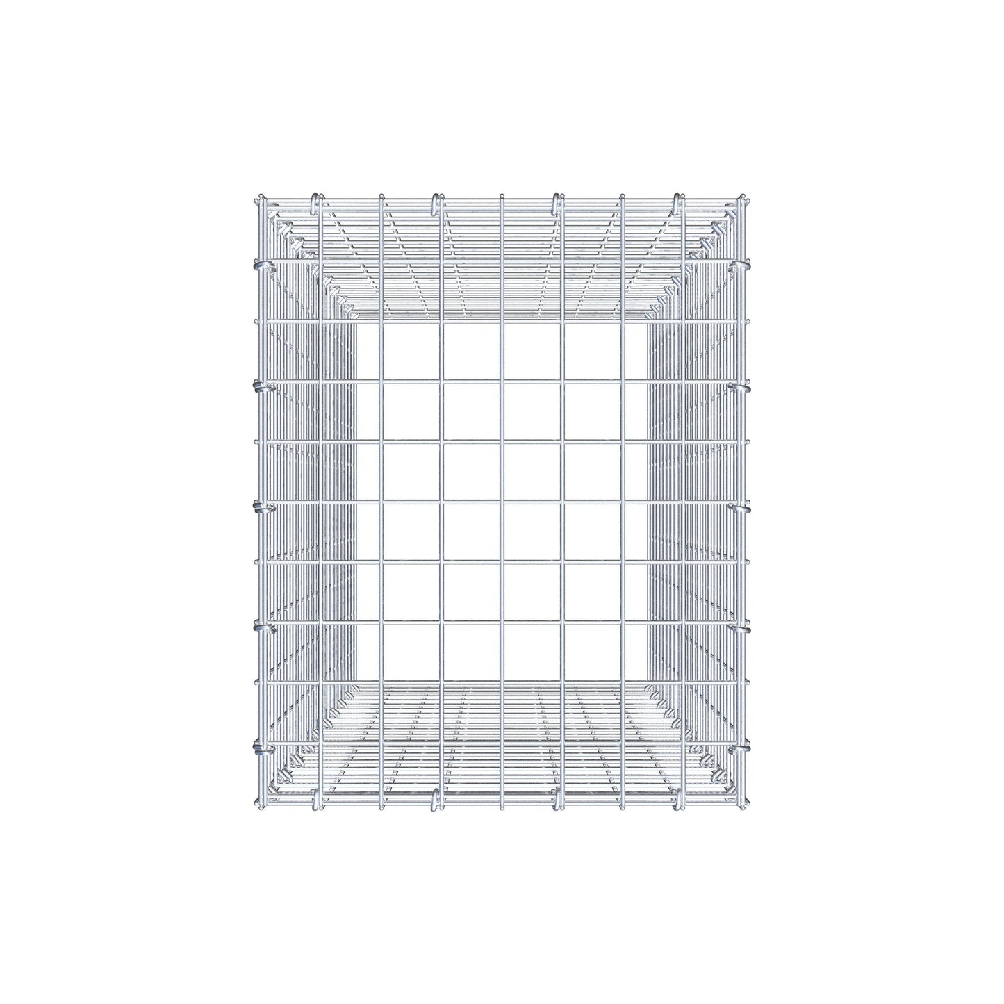 Gavión complementario de tipo 3 100 cm x 40 cm x 50 cm (L x A x P), malla 5 cm x 5 cm, anillo en C
