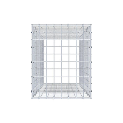Gavión complementario de tipo 3 100 cm x 40 cm x 50 cm (L x A x P), malla 5 cm x 5 cm, anillo en C