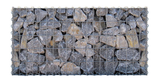 Gabion 100 cm x 20 cm x 50 cm (L x H x P), mailles 5 cm x 10 cm, spirale