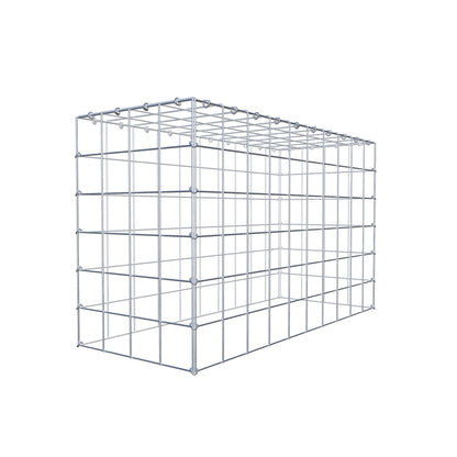 Anbaugabione Typ 3 100 cm x 60 cm x 40 cm (L x H x T), Maschenweite 10 cm x 10 cm, C-Ring