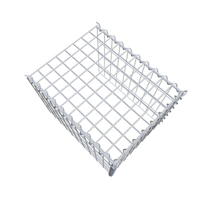 Gabbione aggiuntivo tipo 4 50 cm x 40 cm x 40 cm (L x H x P), dimensione maglia 5 cm x 10 cm, a spirale