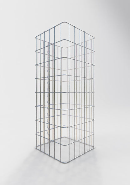 Columna de gaviones, angular 32 cm x 32 cm, 80 cm de altura, MW 5 cm x 10 cm