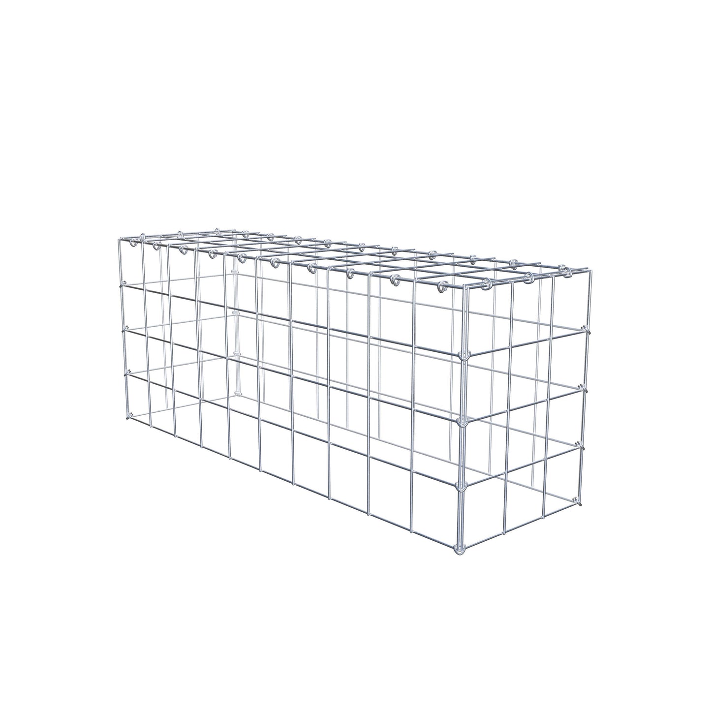 Fourche rapportée type 3 100 cm x 40 cm x 30 cm (L x H x P), mailles 10 cm x 10 cm, anneau en C
