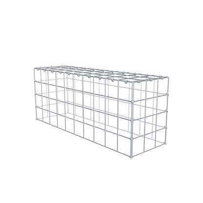 Fourche rapportée type 3 100 cm x 40 cm x 30 cm (L x H x P), mailles 10 cm x 10 cm, anneau en C