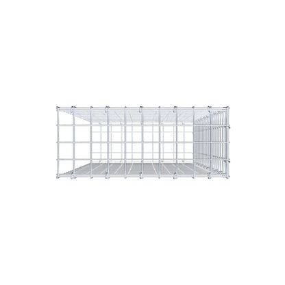 Gavión complementario de tipo 2 100 cm x 50 cm x 20 cm (largo x alto x fondo), malla 5 cm x 5 cm, anillo en C