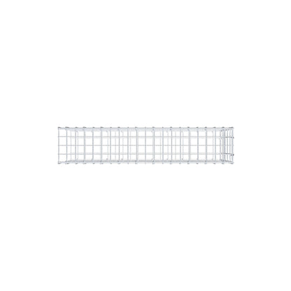 Gabião tipo 2 100 cm x 50 cm x 20 cm, malhagem 5 cm x 10 cm, anel C