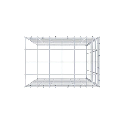 Gabbione aggiuntivo tipo 4 100 cm x 60 cm x 40 cm (L x H x P), maglia 10 cm x 10 cm, anello a C