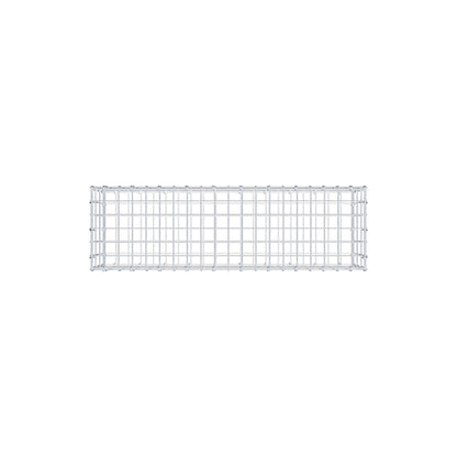 Gabion 100 cm x 30 cm x 30 cm (L x H x P), mailles 5 cm x 10 cm, anneau en C