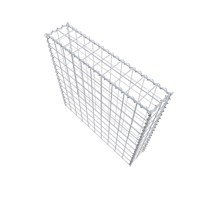 Gabião tipo 3 100 cm x 100 cm x 20 cm (C x A x P), malhagem 10 cm x 10 cm, espiral