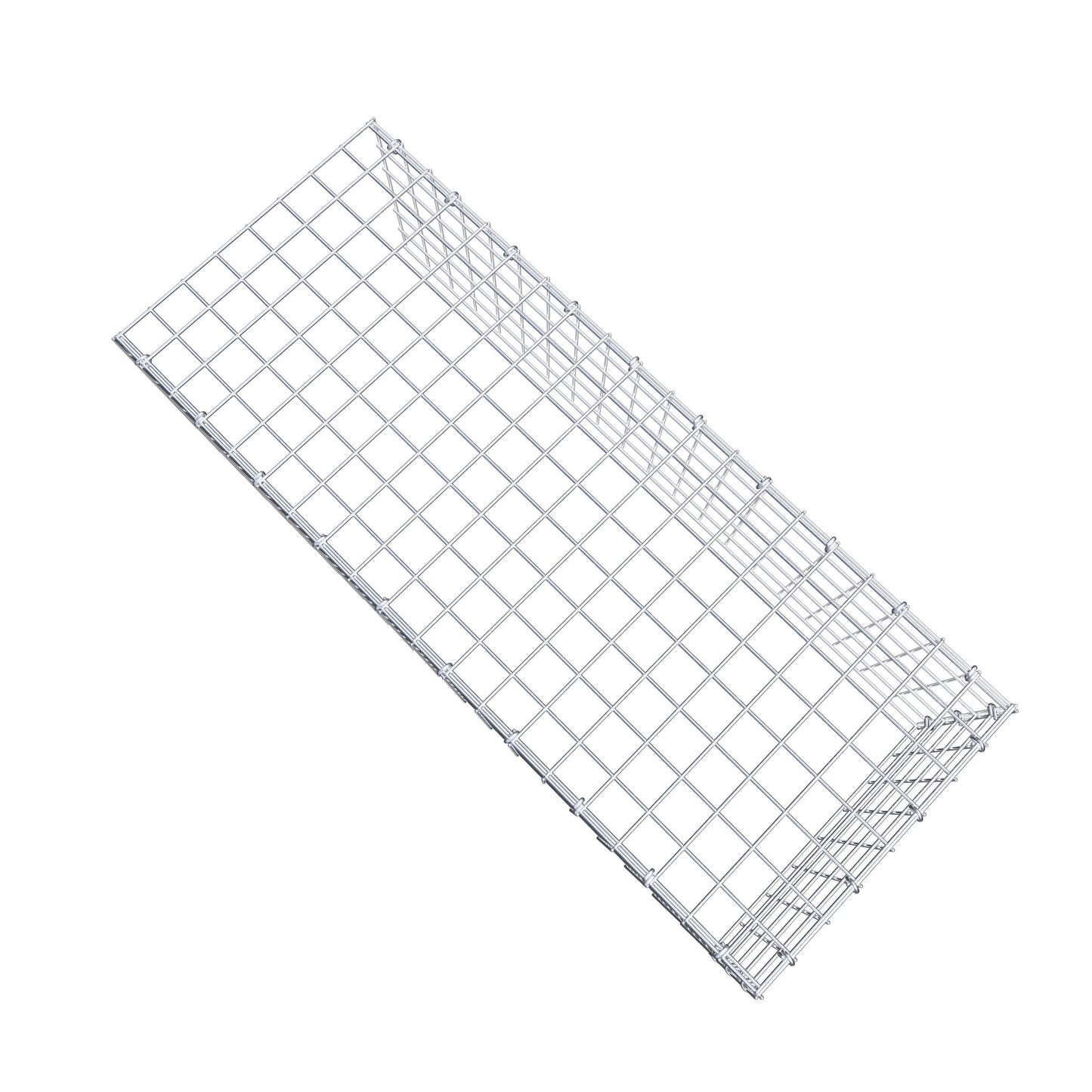 Type 4 oplegkorf 100 cm x 30 cm x 40 cm (L x H x D), maaswijdte 5 cm x 5 cm, C-ring