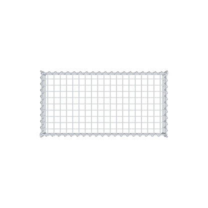 Grown-on gabion type 3 100 cm x 20 cm x 50 cm (L x H x D), mesh size 5 cm x 5 cm, spiral