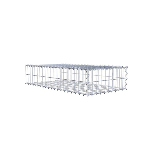 Påväxt gabion typ 2 100 cm x 20 cm x 50 cm (L x H x D), maskstorlek 5 cm x 10 cm, spiral