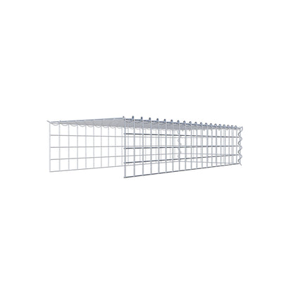 Extra gabion typ 4 100 cm x 20 cm x 40 cm (L x H x D), maskstorlek 5 cm x 5 cm, spiral