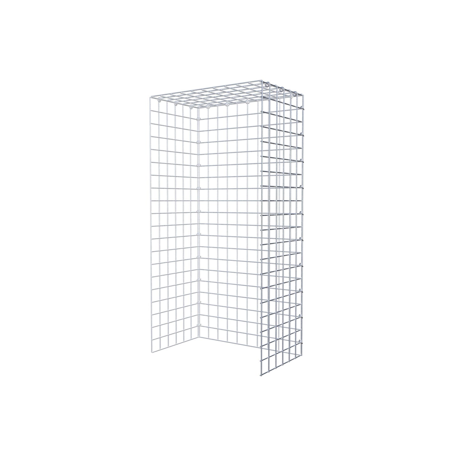 Gavión acoplable tipo 4 100 cm x 30 cm x 50 cm (L x A x P), malla 5 cm x 5 cm, anillo en C
