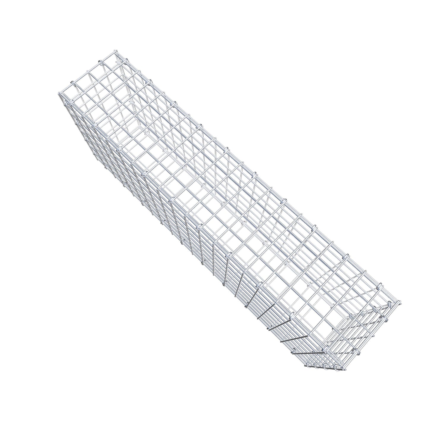 Gabião 100 cm x 40 cm x 20 cm (C x A x P), malhagem 5 cm x 5 cm, anel C