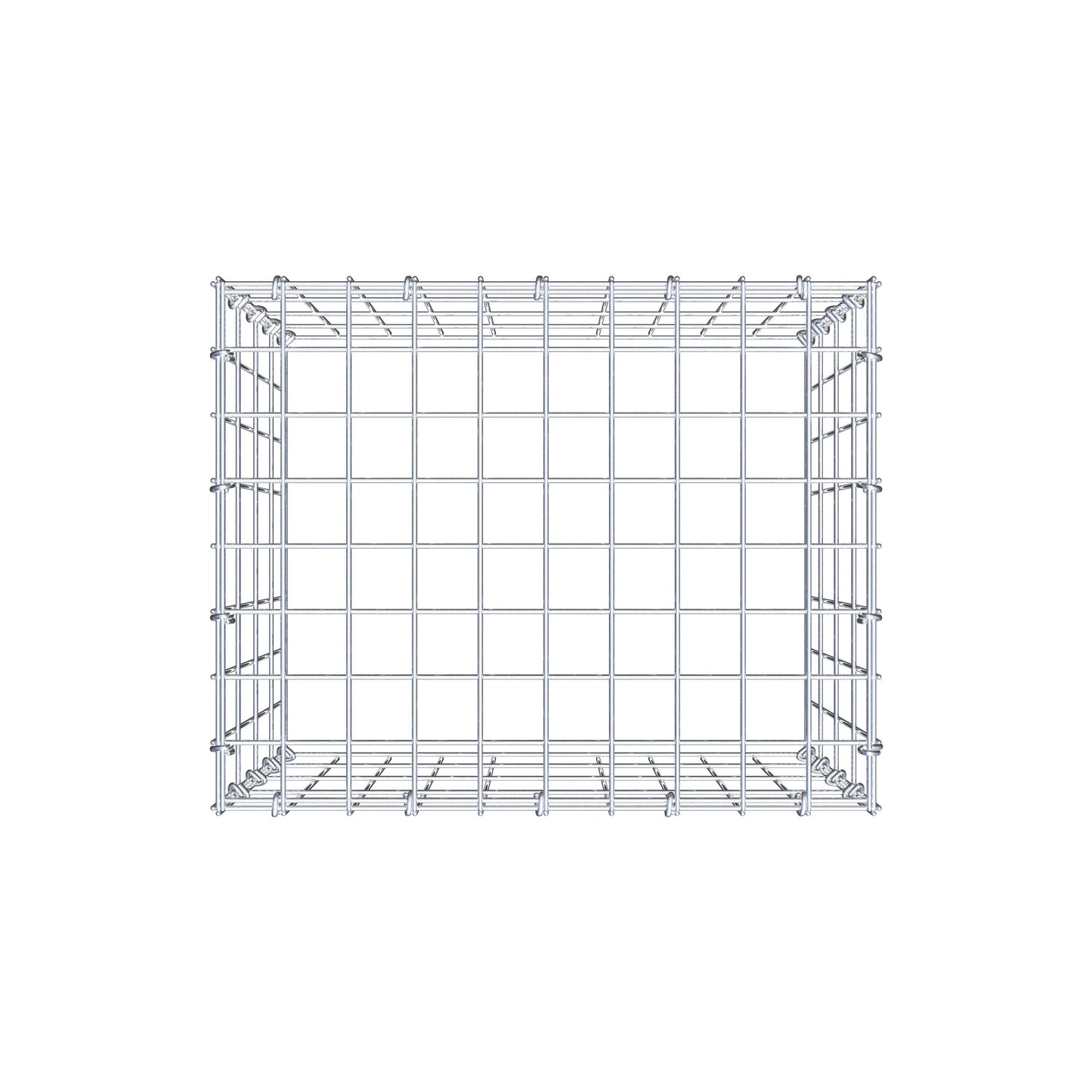 Anbaugabione Typ 3 50 cm x 40 cm x 40 cm (L x H x T), Maschenweite 5 cm x 10 cm, C-Ring