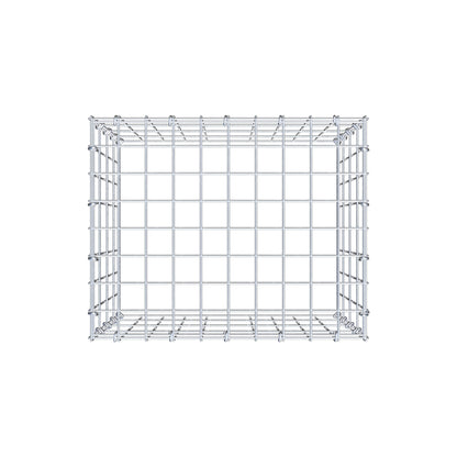 Anbaugabione Typ 3 50 cm x 40 cm x 40 cm (L x H x T), Maschenweite 5 cm x 10 cm, C-Ring