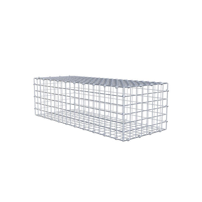 Gabion 100 cm x 30 cm x 40 cm (L x H x D), mesh size 5 x 5 cm, spiral ring