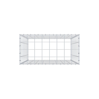 Mounted gabion type 3 100 cm x 80 cm x 40 cm (L x H x D), mesh size 10 cm x 10 cm, C-ring