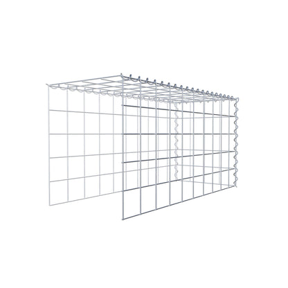 Gabião tipo 4 100 cm x 50 cm x 40 cm (C x A x P), malhagem 10 cm x 10 cm, espiral
