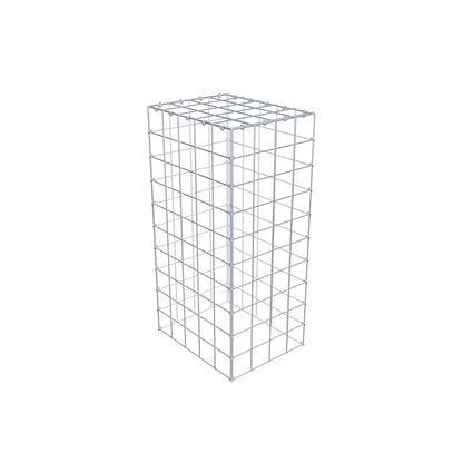 Anbaugabione Typ 3 100 cm x 50 cm x 40 cm (L x H x T), Maschenweite 10 cm x 10 cm, C-Ring