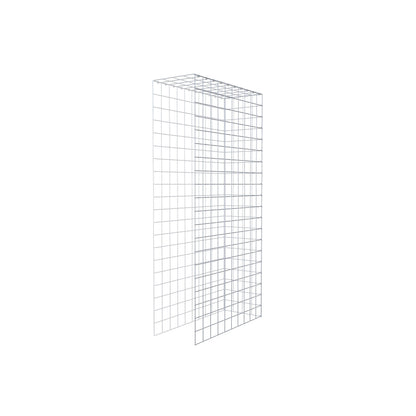 Monteret gabion type 4 200 cm x 100 cm x 40 cm (L x H x D), maskestørrelse 10 cm x 10 cm, C-ring