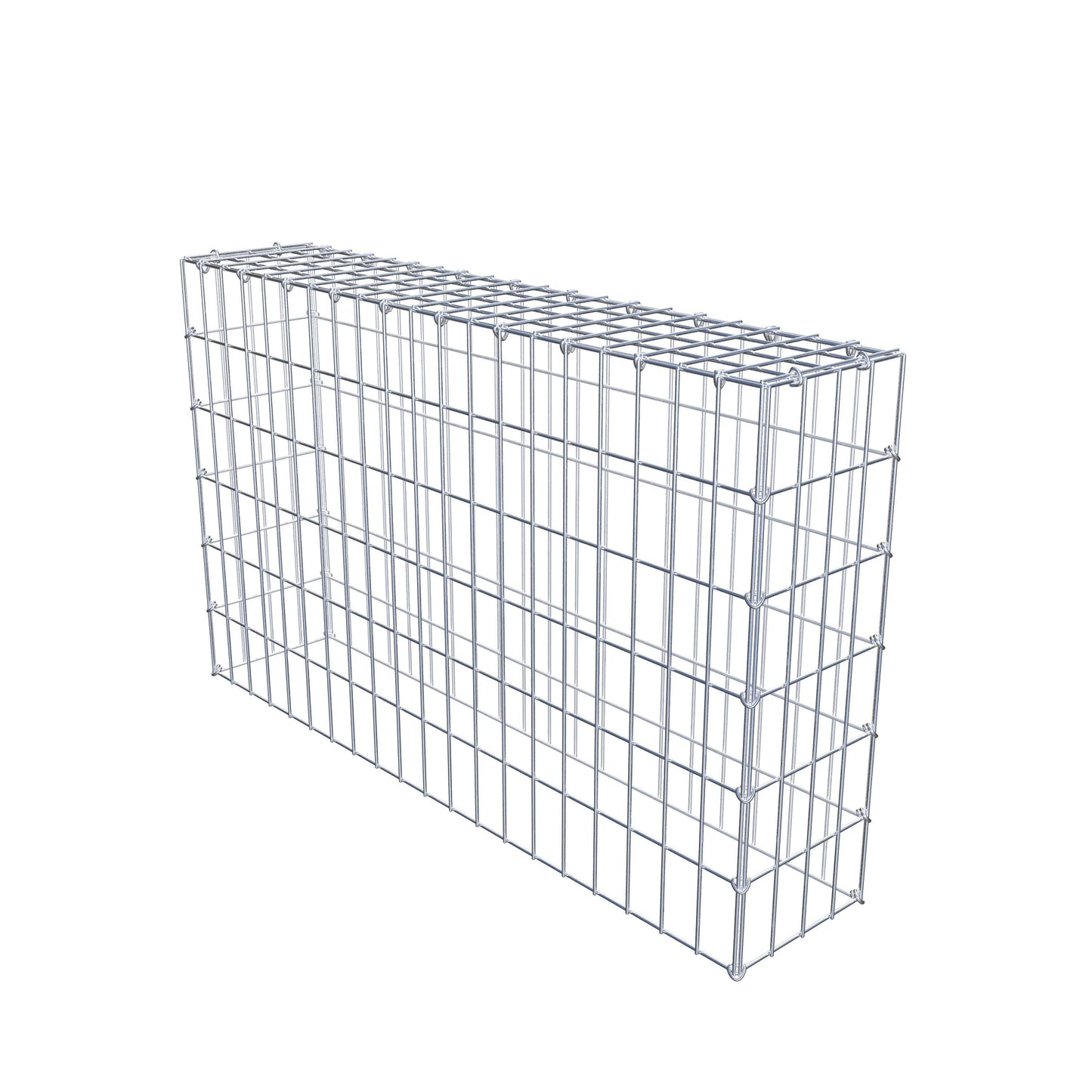 Gabião Tipo 3 100 cm x 60 cm x 20 cm (C x A x P), malhagem 5 cm x 10 cm, anel C