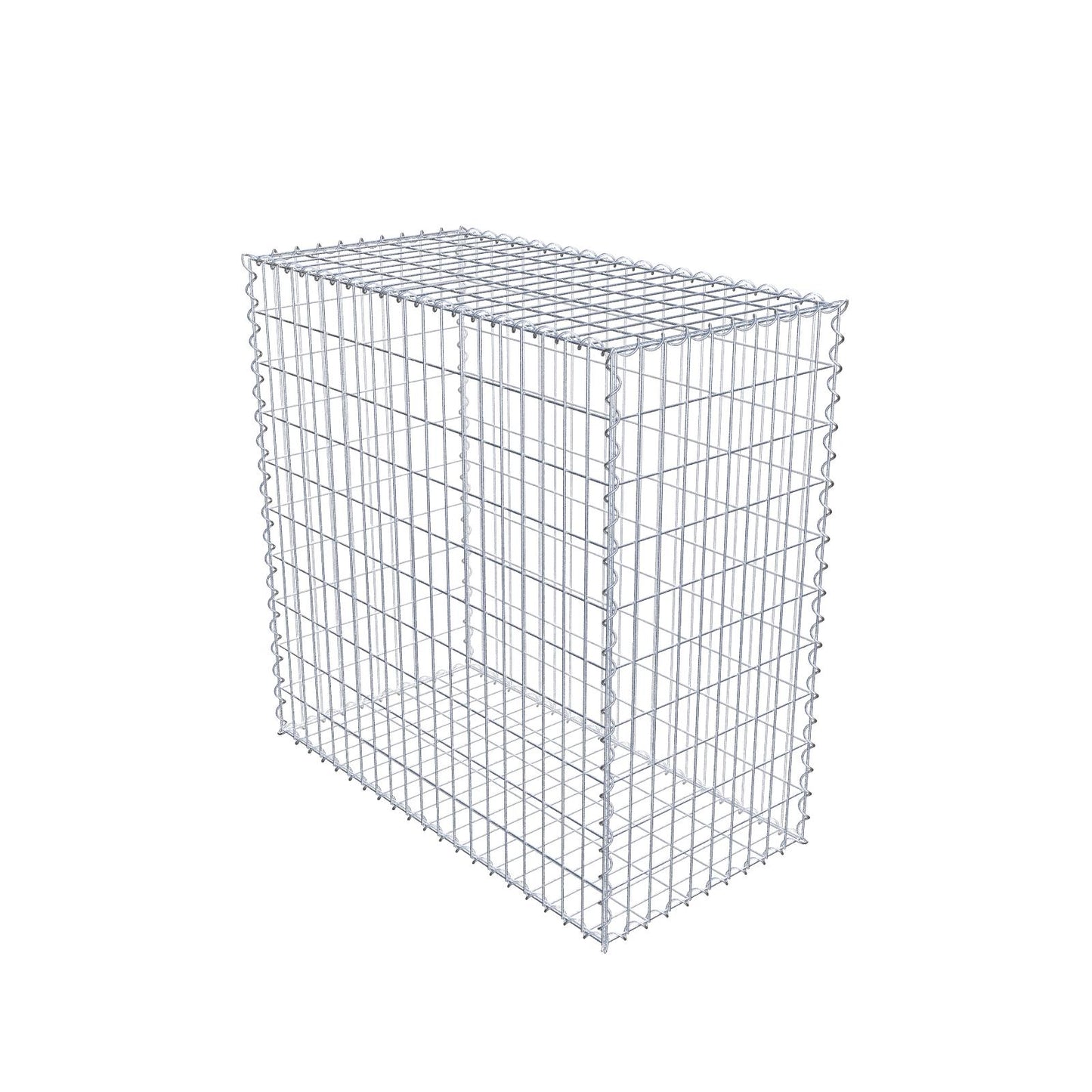 2er Set Gabionen 100 cm x 100 cm x 50 cm (L x H x T), Maschenweite 5 x 10 cm, Spirale