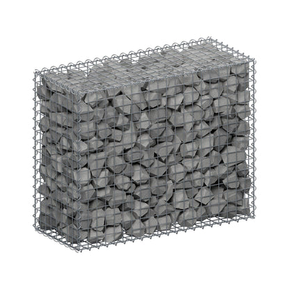 Gabion 100 cm x 80 cm x 40 cm (L x H x P), mailles 5 cm x 5 cm, spirale