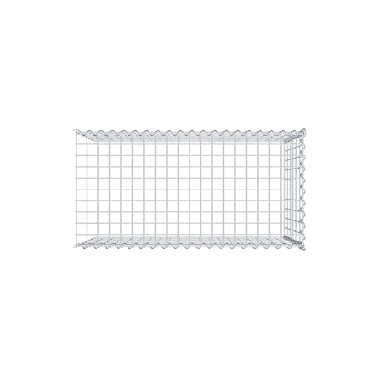 Gabion rapporté type 4 100 cm x 60 cm x 50 cm (L x H x P), mailles 5 cm x 10 cm, spirale