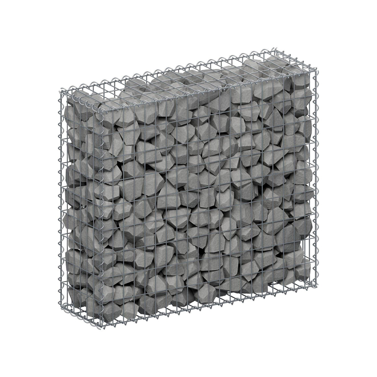 Schanskorf 100 cm x 90 cm x 30 cm (L x H x D), maaswijdte 5 cm x 10 cm, spiraal