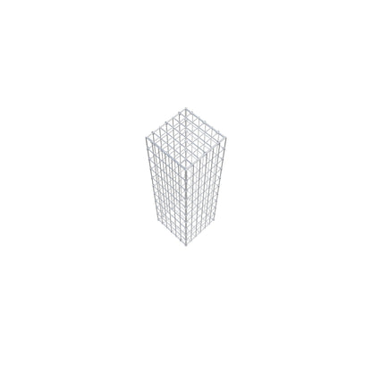 Gabion 100 cm x 30 cm x 30 cm (L x H x P), mailles 5 cm x 10 cm, anneau en C