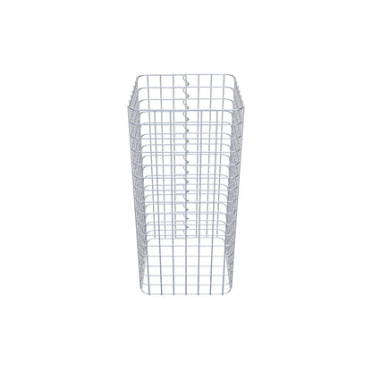 Coluna de gabião quadrada 37 cm x 37 cm, altura 80 cm, PM 5 cm x 5 cm