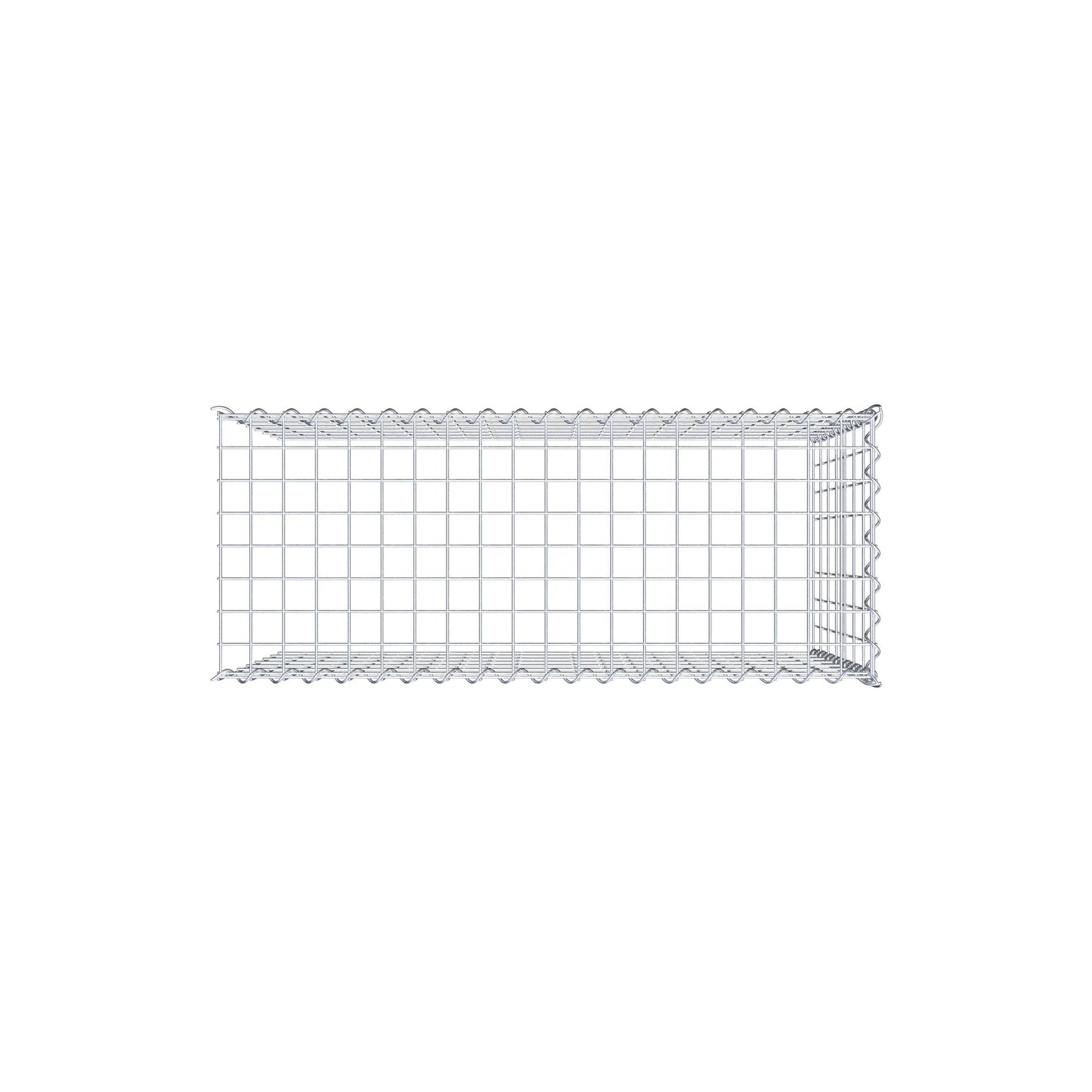 Gabbione aggiuntivo tipo 4 100 cm x 70 cm x 40 cm (L x H x P), maglia 5 cm x 10 cm, spirale