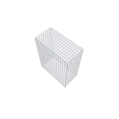 Monteret gabion type 3 100 cm x 80 cm x 40 cm (L x H x D), maskestørrelse 5 cm x 5 cm, C-ring