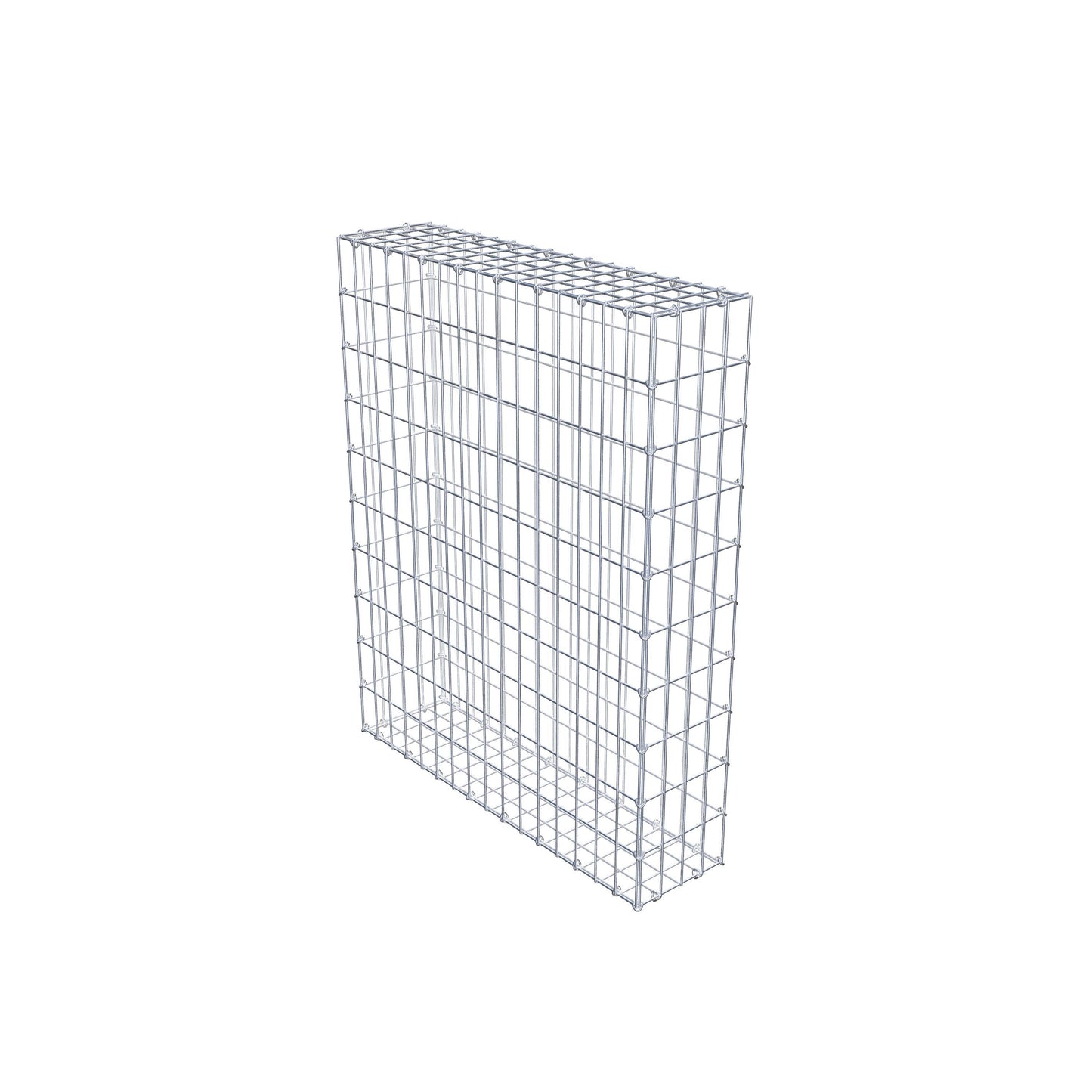 Gavión 100 cm x 80 cm x 20 cm (L x A x P), luz de malla 5 cm x 10 cm, anillo en C