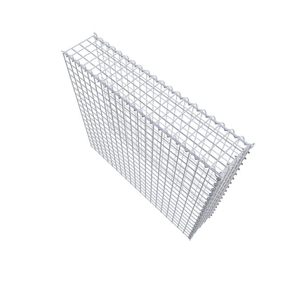 Anbaugabione Typ 4 100 cm x 90 cm x 20 cm (L x H x T), Maschenweite 5 cm x 5 cm, Spirale