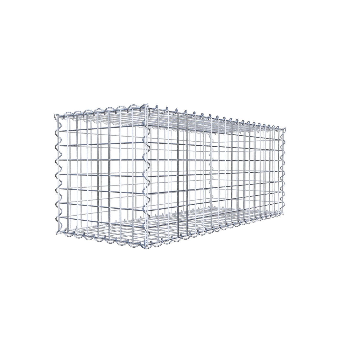 Gabion 100 cm x 40 cm x 40 cm (L x H x D), maskestørrelse 5 cm x 5 cm, spiral