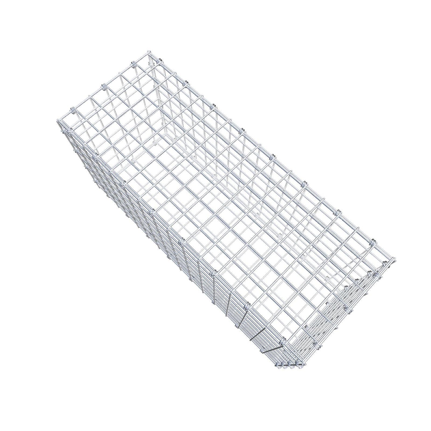 Gabion 80 cm x 40 cm x 30 cm (L x H x D), maskestørrelse 5 x 5 cm, spiralring