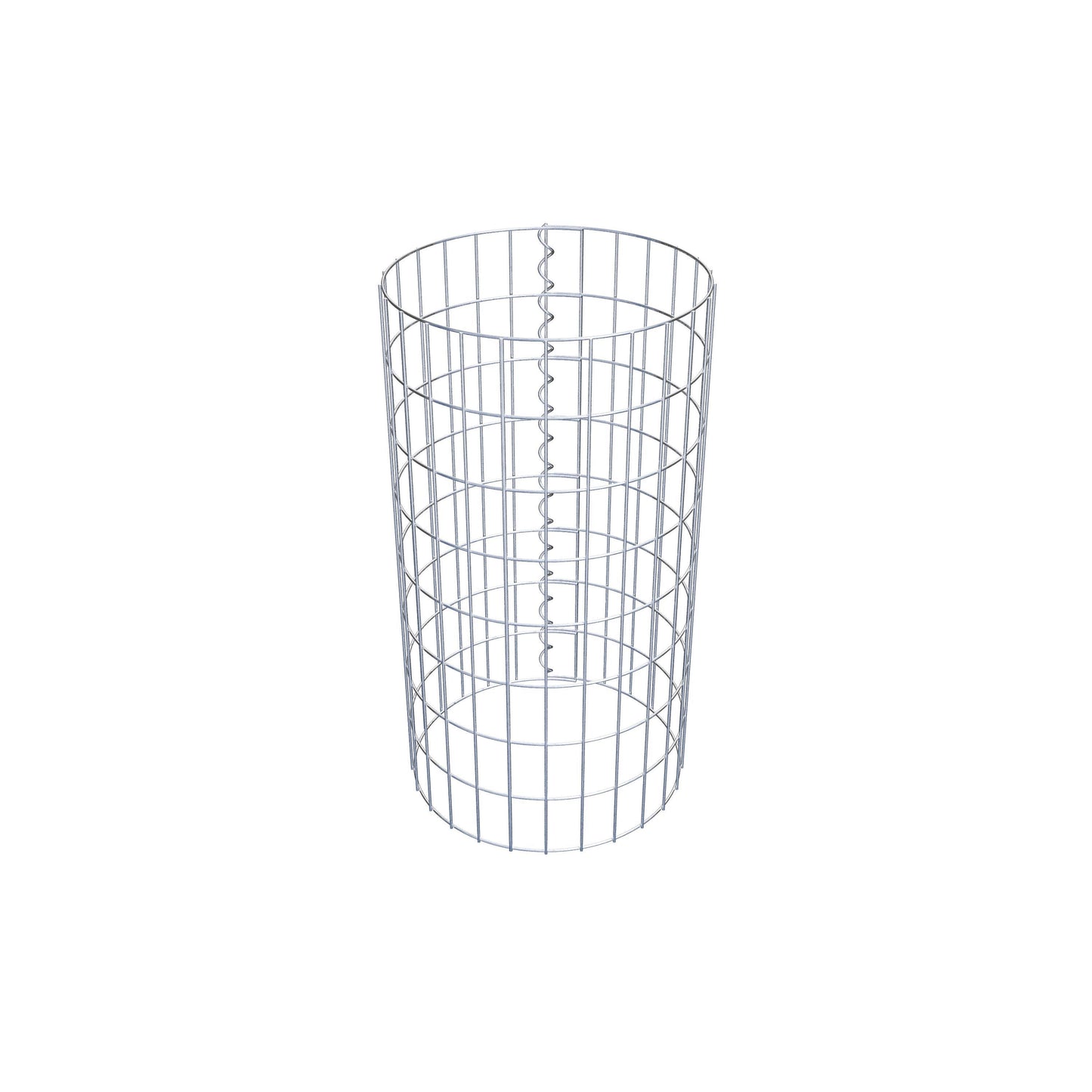 Columna de gaviones redonda 42 cm de diámetro, 80 cm de altura, malla 5 cm x 10 cm