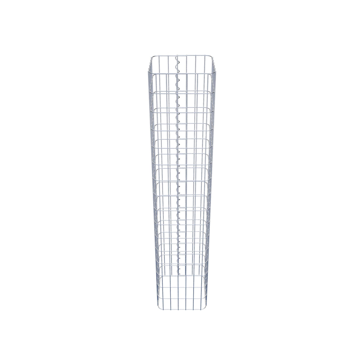 Columna de gaviones angular 32 cm x 32 cm, 160 cm de altura, MW 5 cm x 10 cm