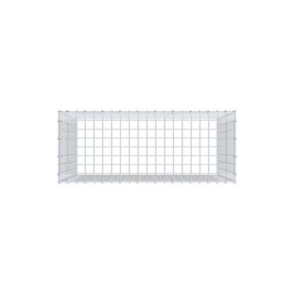 Monteret gabion type 3 100 cm x 80 cm x 40 cm (L x H x D), maskestørrelse 5 cm x 5 cm, C-ring