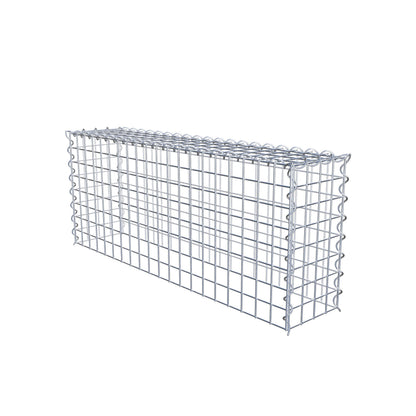 Anbaugabione Typ 3 100 cm x 40 cm x 20 cm (L x H x T), Maschenweite 5 cm x 5 cm, Spirale