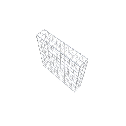 Gavión 100 cm x 100 cm x 20 cm (L x A x P), malla 10 cm x 10 cm, anillo en C