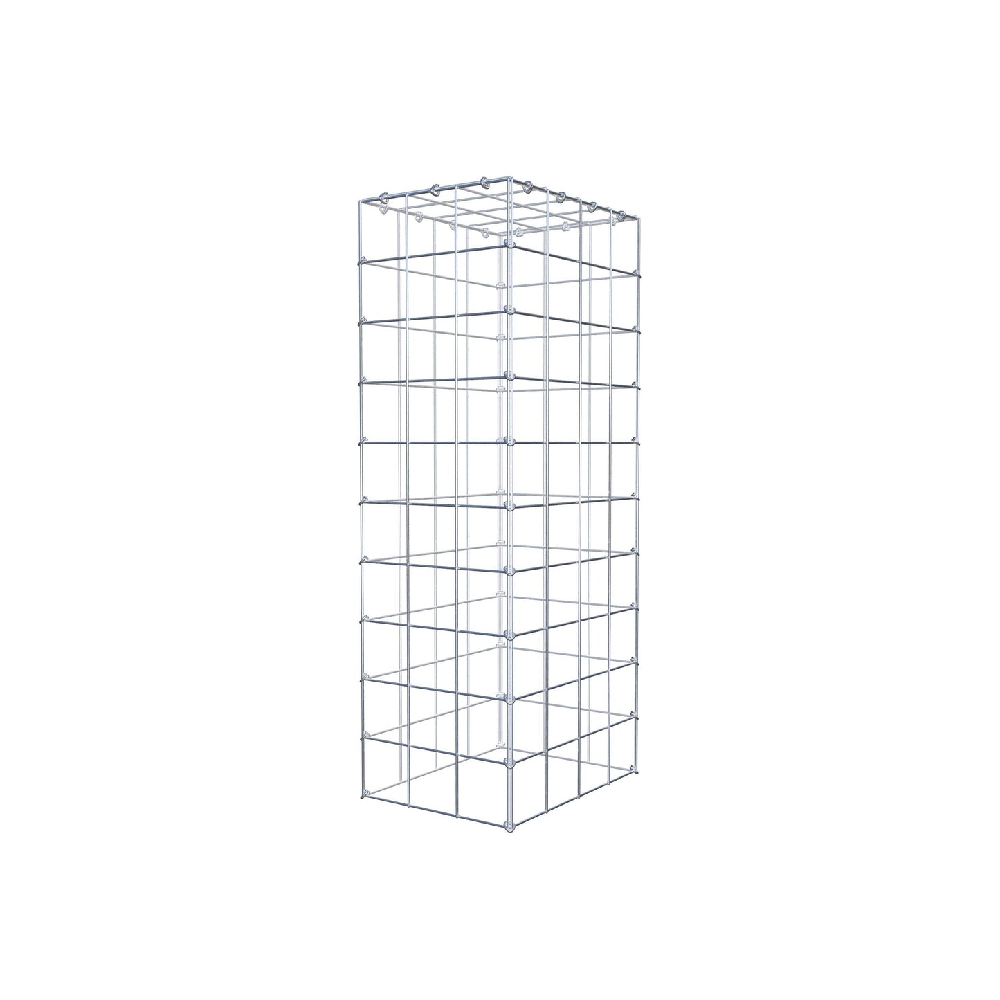 Fourche rapportée type 3 100 cm x 40 cm x 30 cm (L x H x P), mailles 10 cm x 10 cm, anneau en C