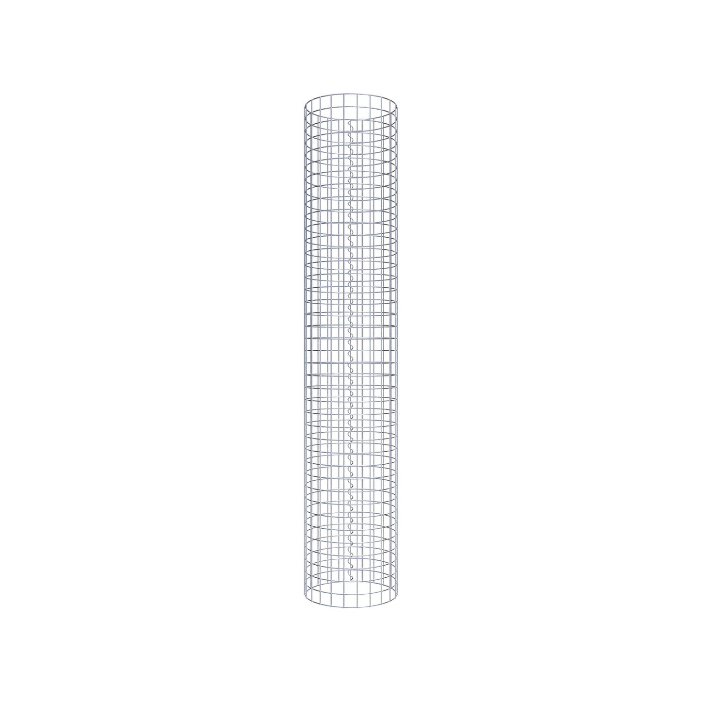 Coluna de gabião redonda 37 cm de diâmetro, 200 cm de altura, malhagem 5 cm x 5 cm