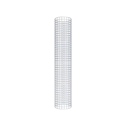 Coluna de gabião redonda 37 cm de diâmetro, 200 cm de altura, malhagem 5 cm x 5 cm